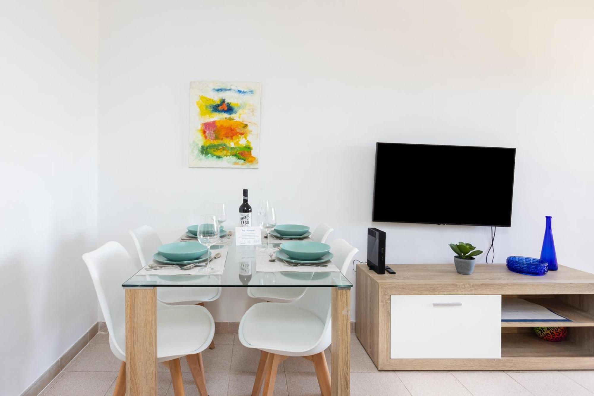 Frontline Playa Las Vistas With Pool, Parking, Sea ลอส กริสเตียนอส ภายนอก รูปภาพ