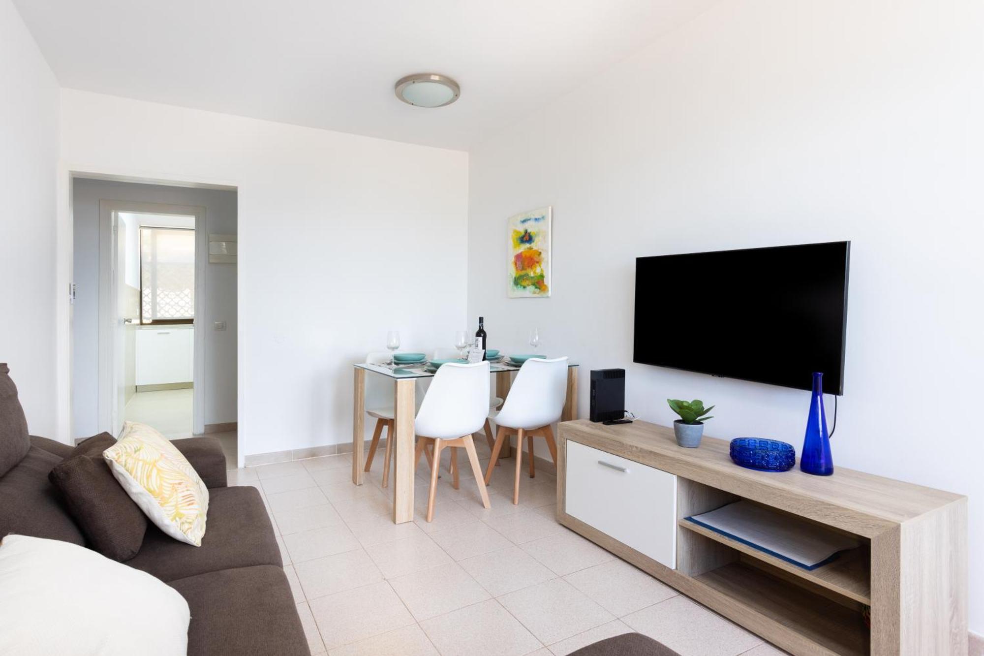 Frontline Playa Las Vistas With Pool, Parking, Sea ลอส กริสเตียนอส ภายนอก รูปภาพ